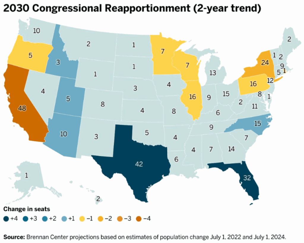 Congressional map est 2032