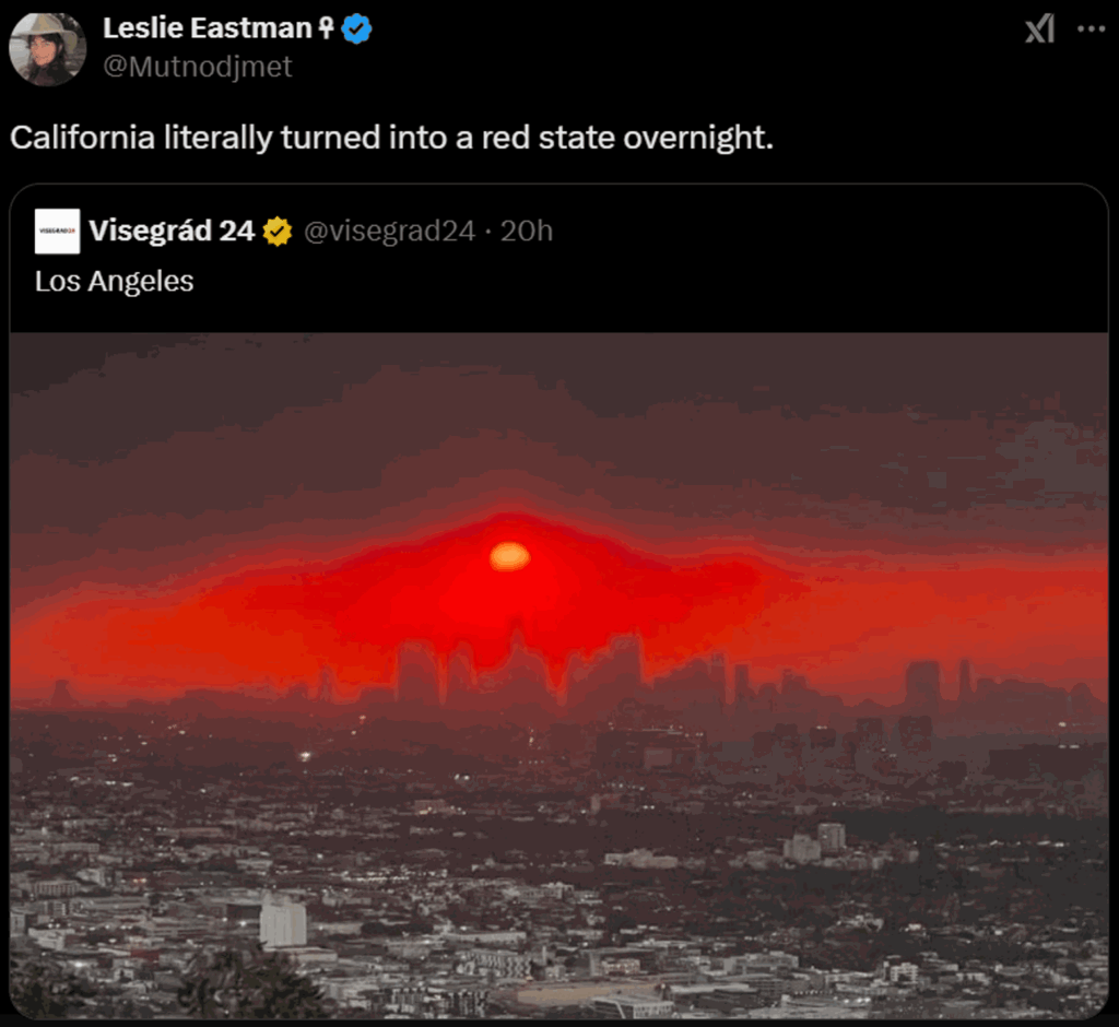 Ca turned red overnight 1-9-25