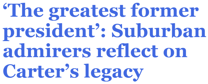 Carter greatest former pres headlin