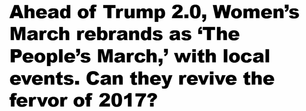 Women's March name change