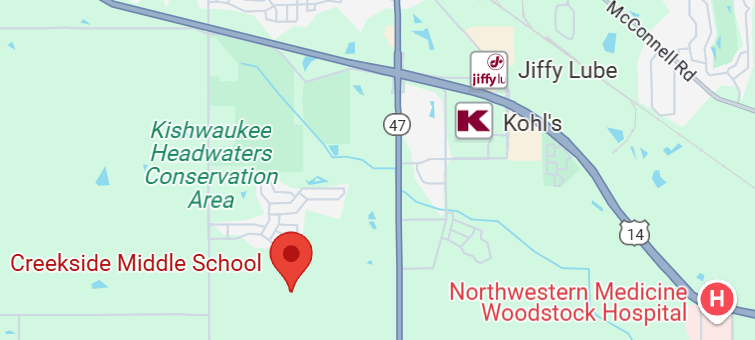 Creekside Middle School map