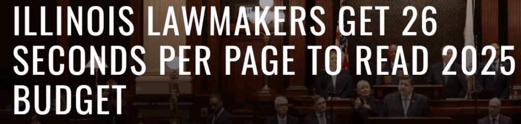 Appriations bills seconds to read 5-25 headline