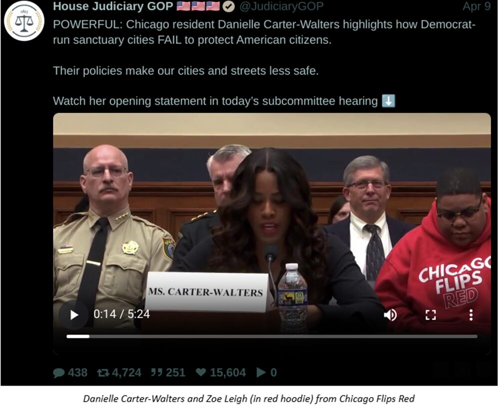 Carter-Walters testifying in Congress