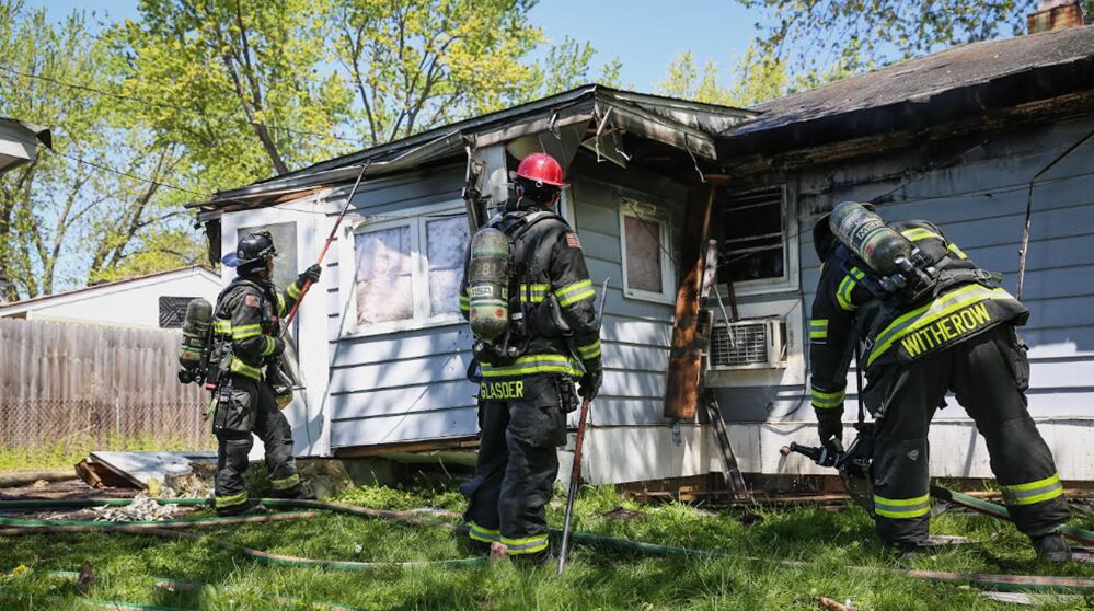 Cary Explosion firemen pulling