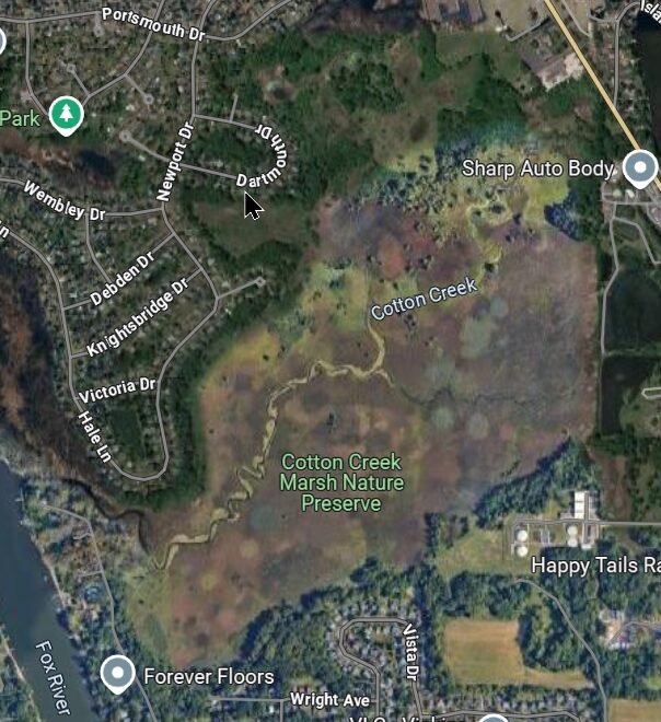 Cotton Creek Marsh satelite map