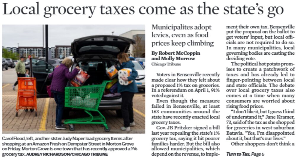 Grocery sales tax replaement by munis 5-4-25