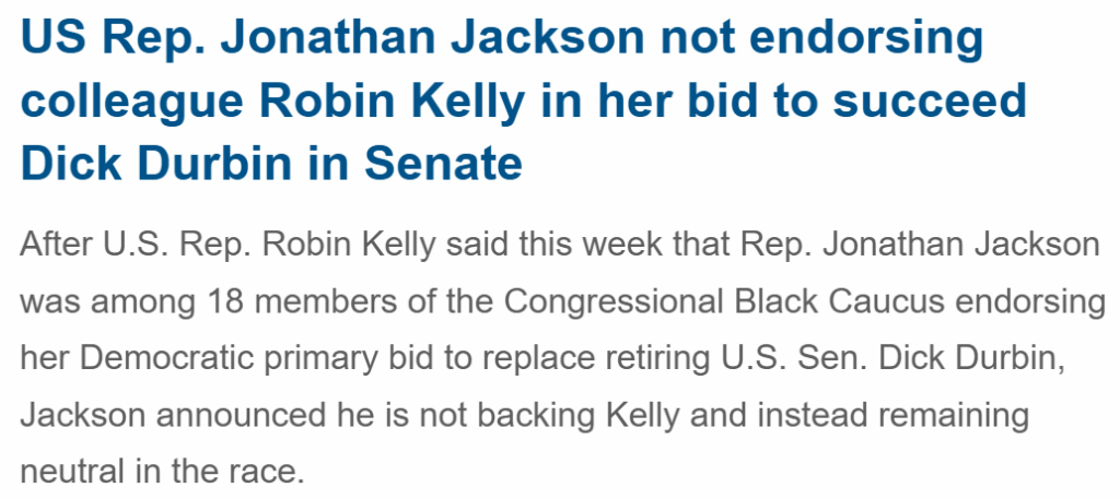 Kelly Jackson not endorsing 5-16-25 Trib