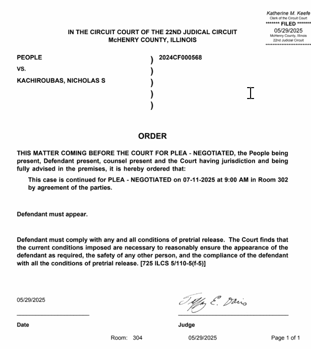 Nick postponement order 5-29-25