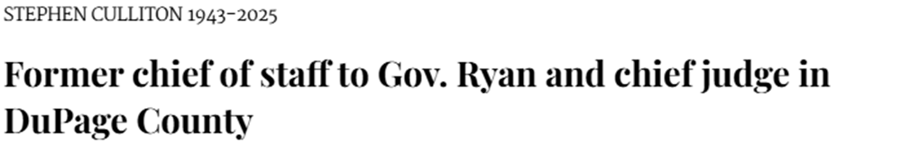 Ryan jim chief of staff obit headlline