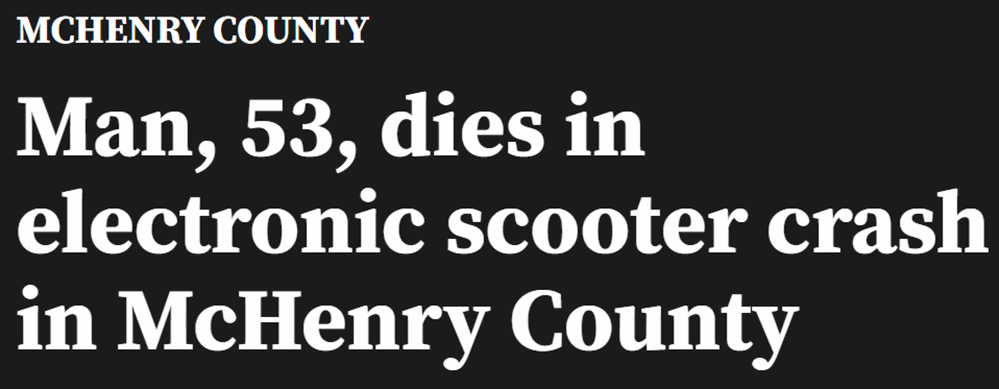 Scooter death hesdline WGN