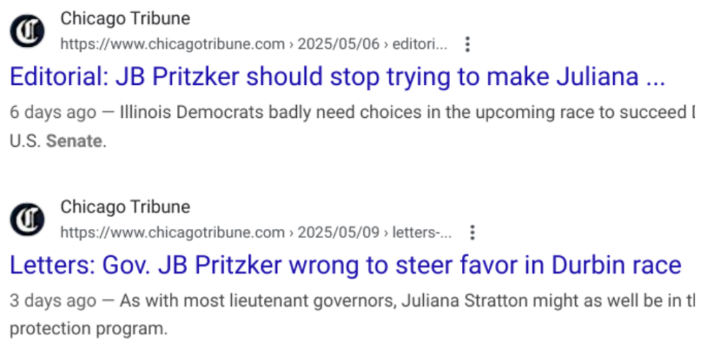 jb trib edits aganist Stratton endorsement