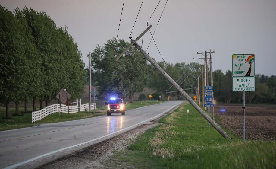 power pole down