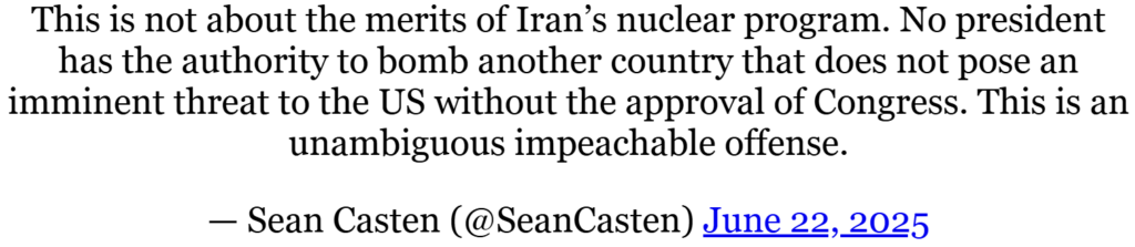 Caster on Trump's bombing 6-21-25