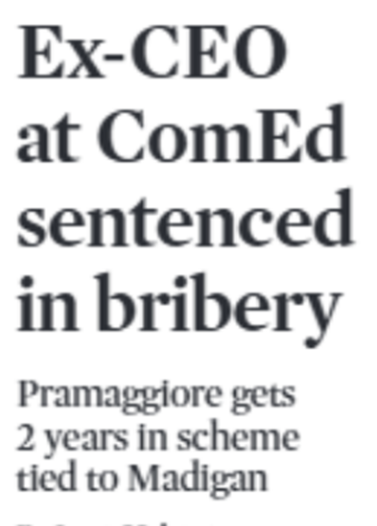 ComEd 4 sentencing ComEd CEO