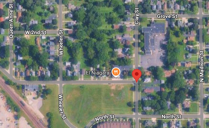 100 block of 1st Street in Woodstock
