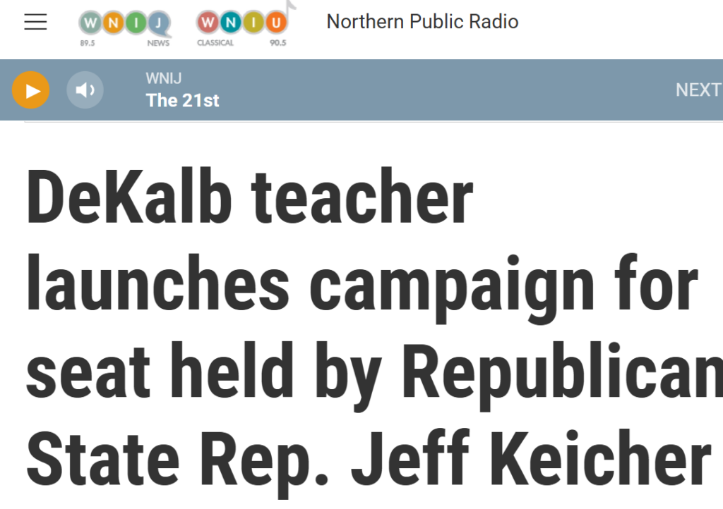 Garcia- Keicher opponent announcement NPR 8-12-25 2