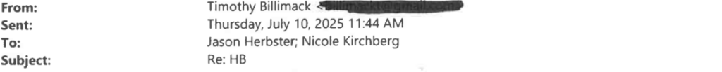 HealthBridge CLPD 7-15-25 Billimack offers 1