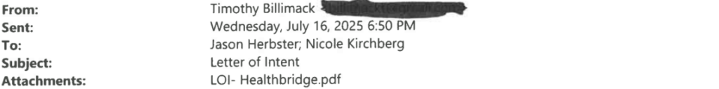 HealthBridge CLPD 7-16-25 Billimack