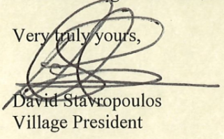 Lakewood Village Pres signture