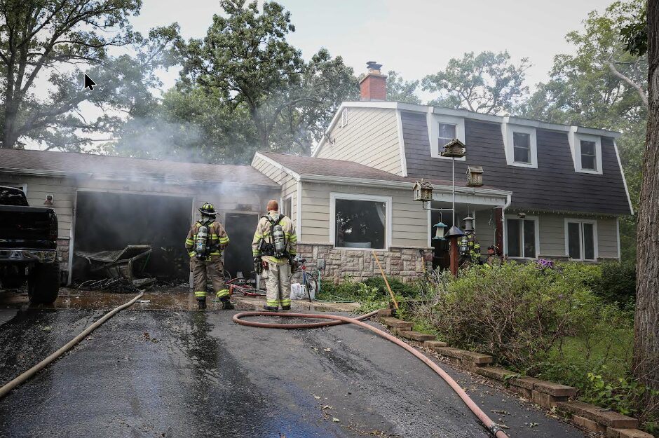 Marengo Garage fire 1