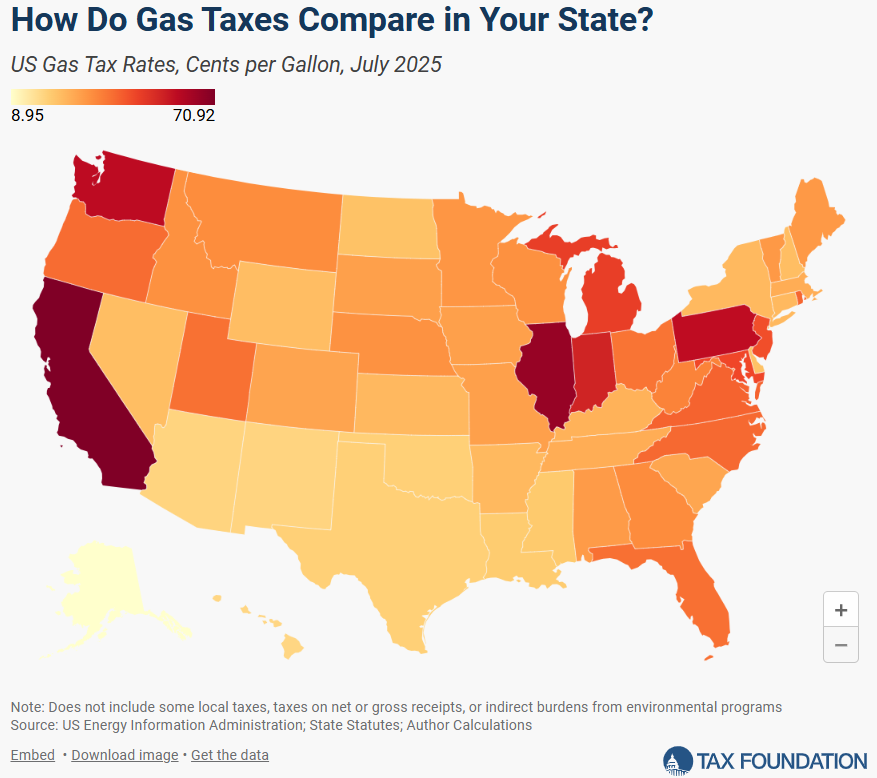 Gas tax map comparison 9-25