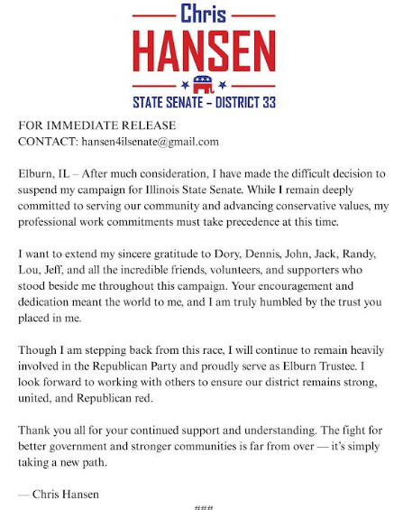 33 Elburn pres withdraws