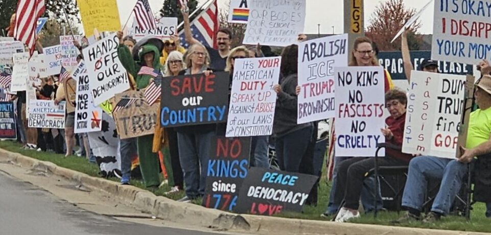 K sam's ABOLISH ICE TRUMP BROUNSHIRTS