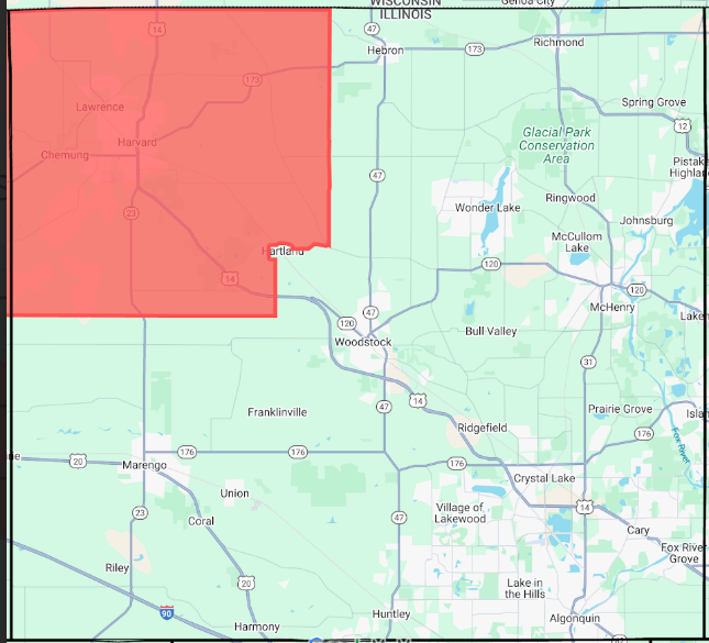 LaHood map McHenry County portion
