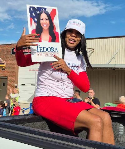 Terdora Brown in Marengo parade