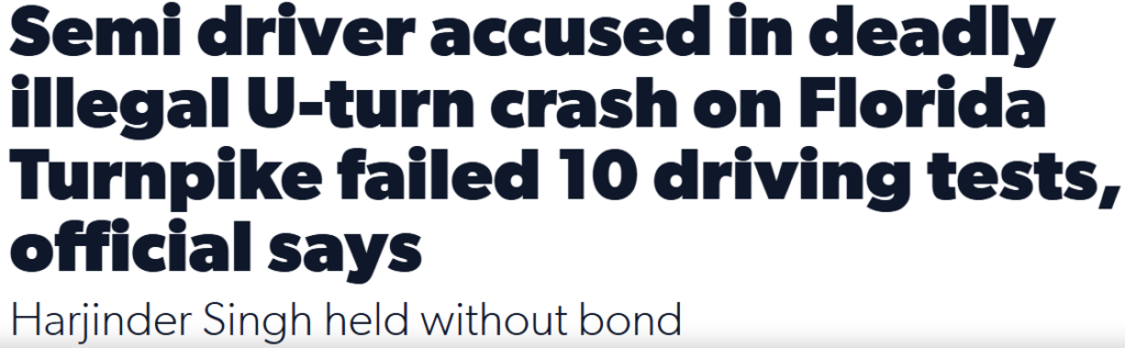 CDL FL death headline