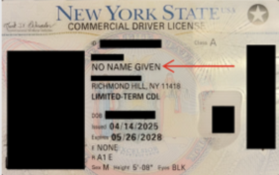 CDL No Name NY