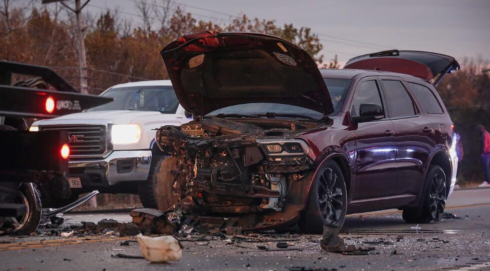 Route 14 and Lembcke Road 2 vehicles 2