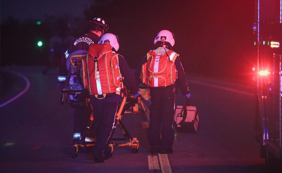 Route 14 and Lembcke Road firemen