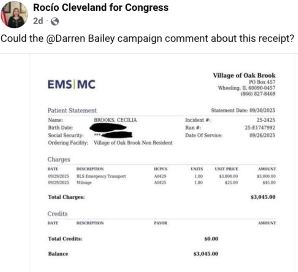 9th cleveland ambulance bill