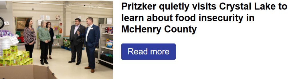 JB visits CL Food Pantry 12-8-25