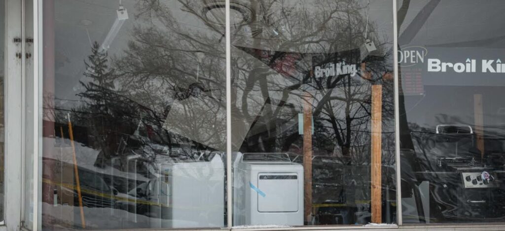 Thompson Appliance ceiling down