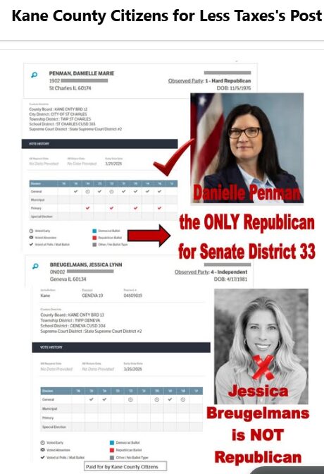 33rd sen comparison Kane County Citizens for Less Taxes