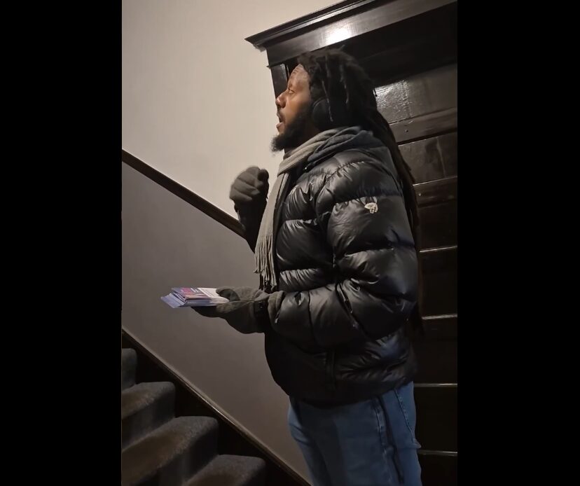 9th Simmons canvaassing while black 2