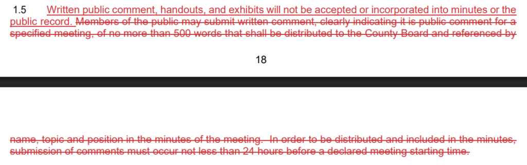 Public submission of material 2026 rules