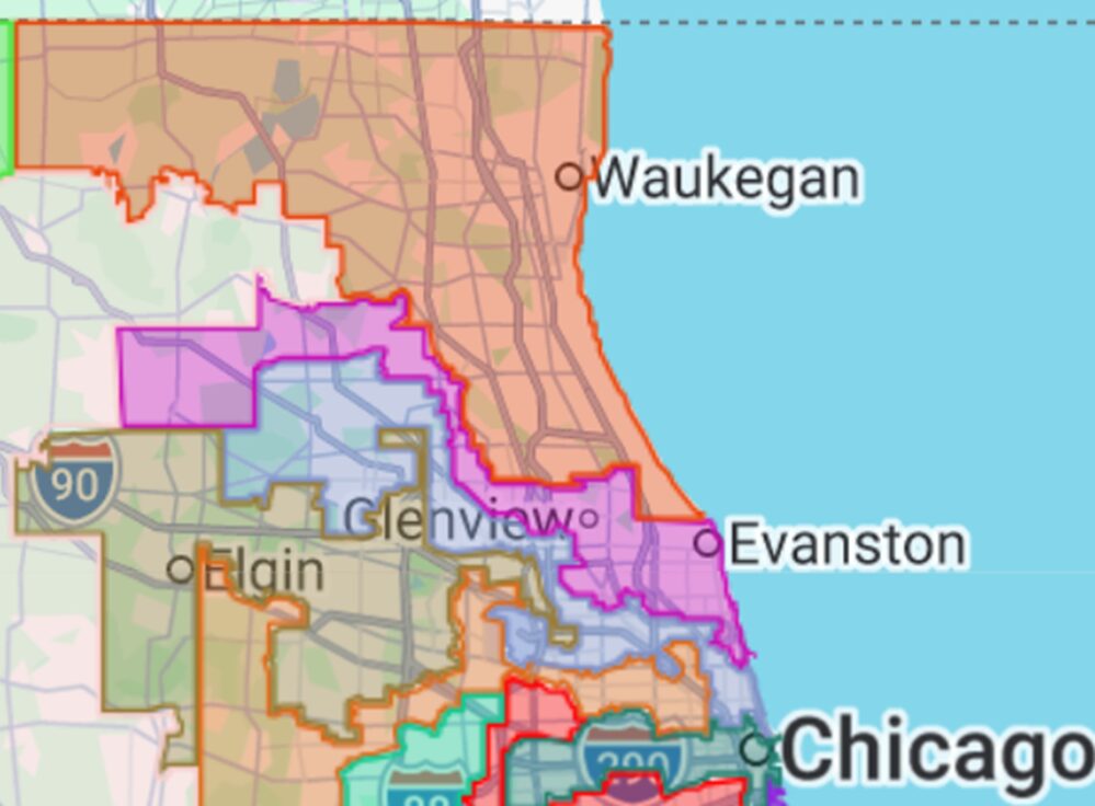 IL Congressional districts McHenry Conty clear but no numbers