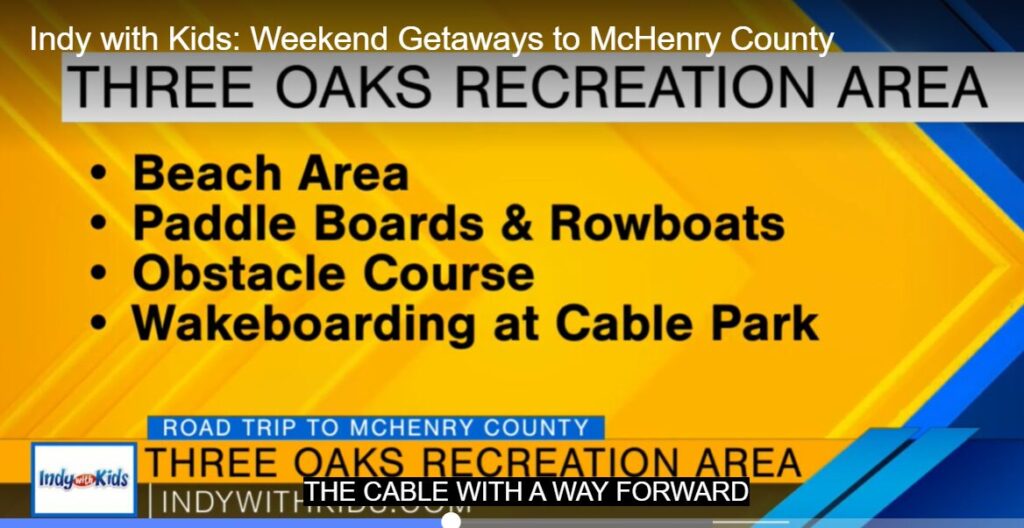 Three Oaks activities listed