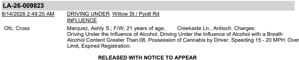 LITH Police 8-14-26 pot + DUI